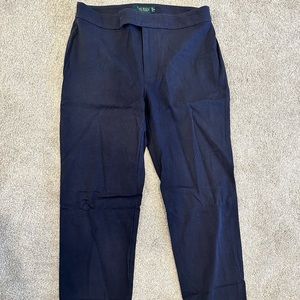 Lauren Ralph Lauren Navy Stretch Dress Pants